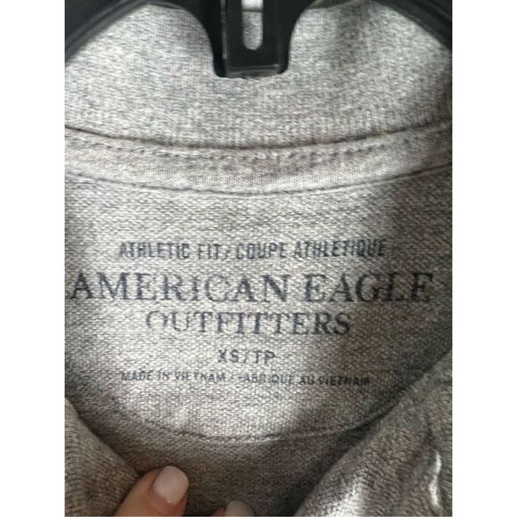 American Eagle Mens Grey Polo Size XS - Picture 2 of 4